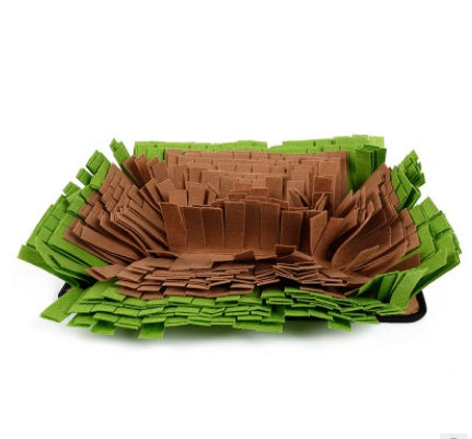 KFX-5352765 Washable Snuffle Mat for Dogs and Cats - Smell Training Puzzle Blanket, Felt Material with Anti-Slip Oxford Backing, DIY Adjustable Design, 44x32cm