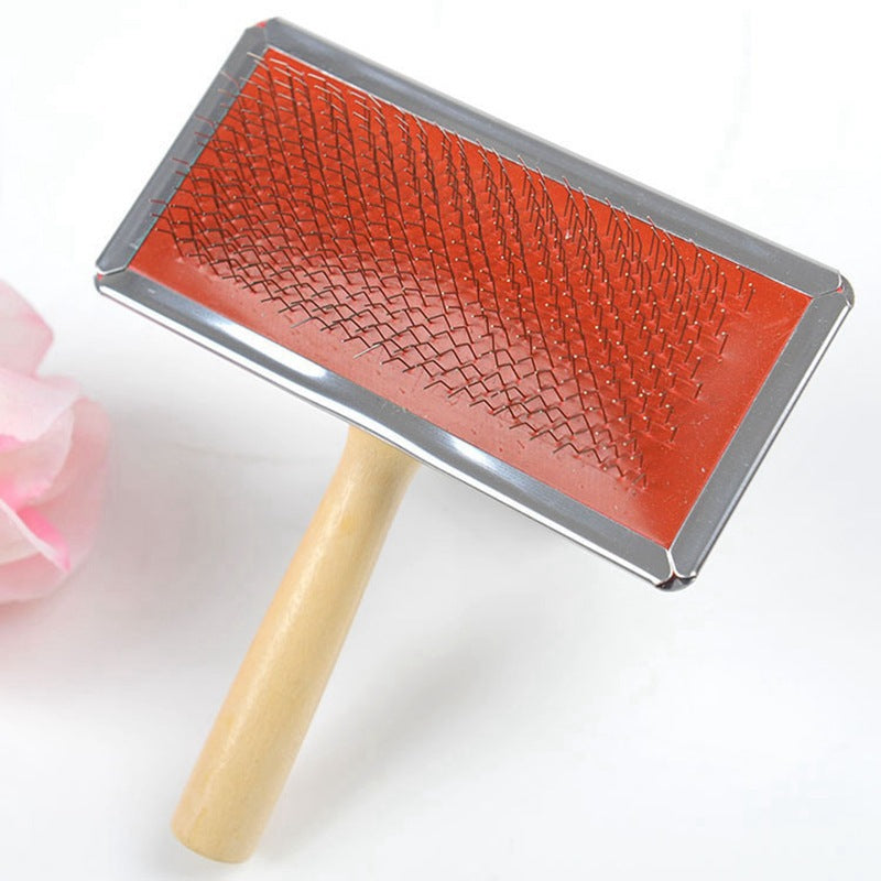 KFX-5353533 Wooden Pet Needle Comb for Dog Grooming - Multiple Sizes Available
