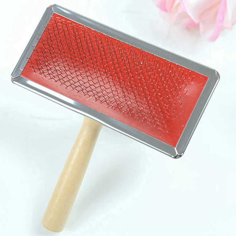 KFX-5353533 Wooden Pet Needle Comb for Dog Grooming - Multiple Sizes Available