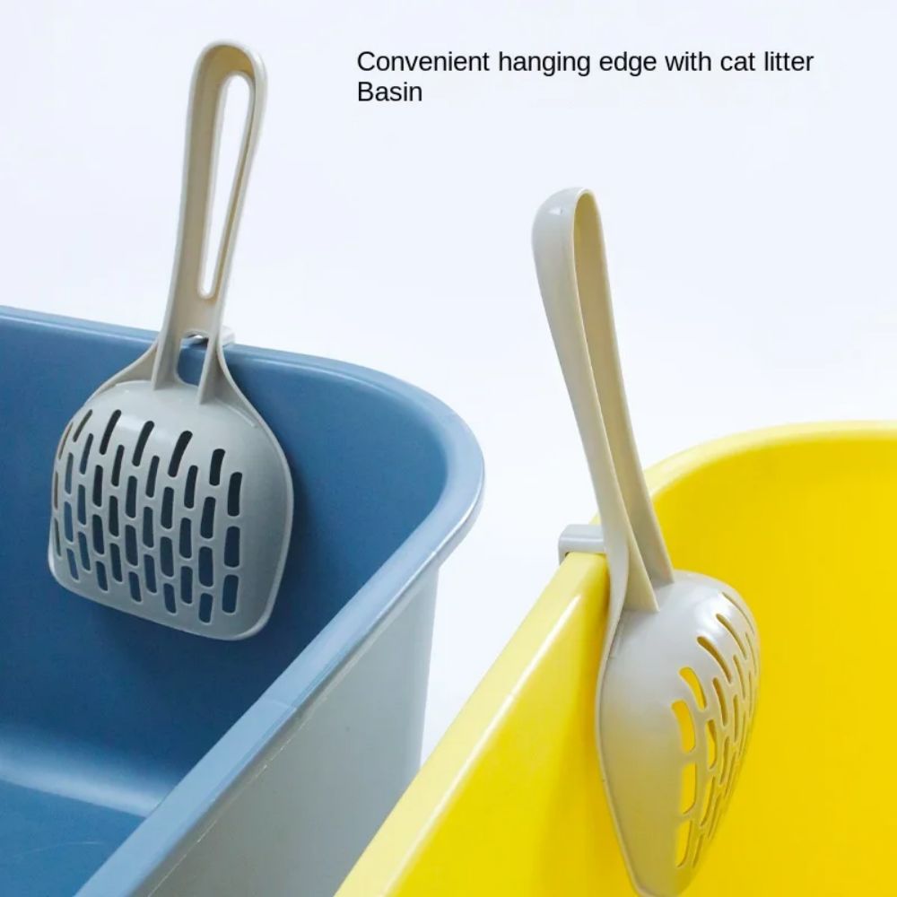 KFX-5355197 Self-Cleaning Cat Litter Scoop with Base - Plastic Litter Shovel for Easy Cleaning