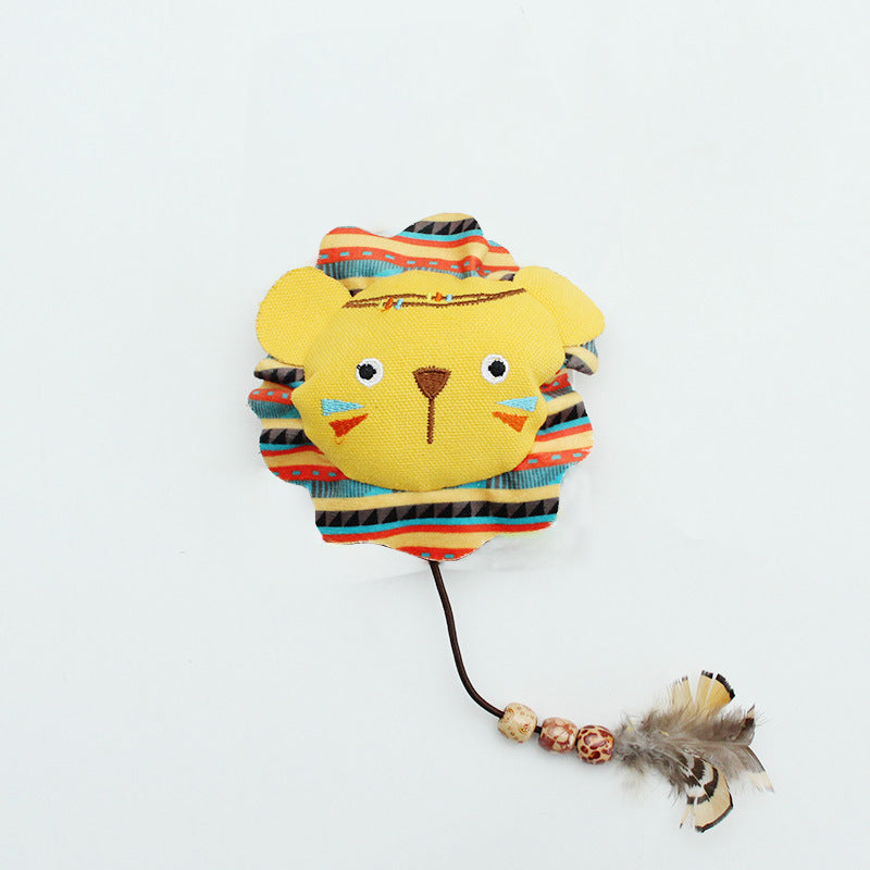 KFX-5357373 Jungle Animal Catnip Toys - Bite Resistant Interactive Kickers for Indoor Cats
