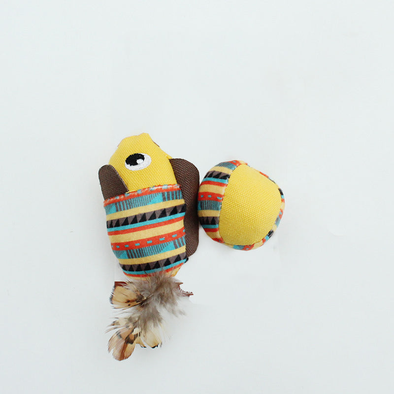 KFX-5357373 Jungle Animal Catnip Toys - Bite Resistant Interactive Kickers for Indoor Cats