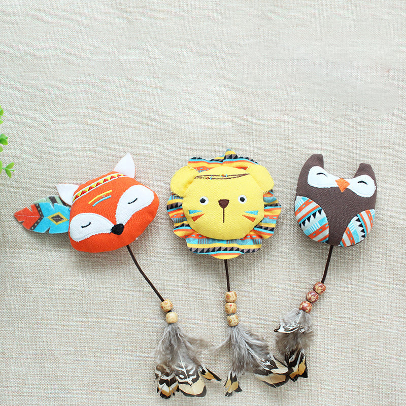 KFX-5357373 Jungle Animal Catnip Toys - Bite Resistant Interactive Kickers for Indoor Cats