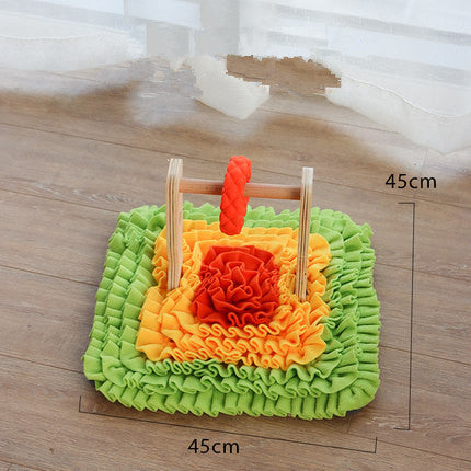 KFX-5358525 Pet Sniffing Mat for Dogs - Decompression Puzzle Slow Feeder Blanket in Multiple Sizes