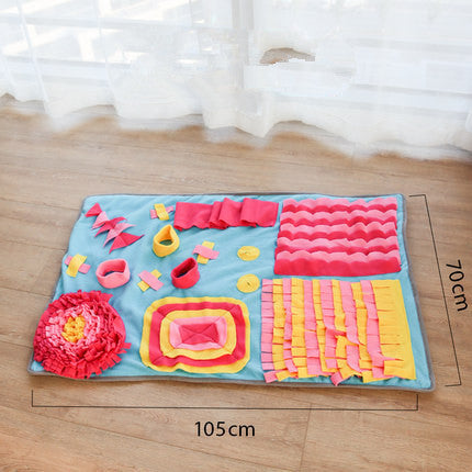 KFX-5358525 Pet Sniffing Mat for Dogs - Decompression Puzzle Slow Feeder Blanket in Multiple Sizes