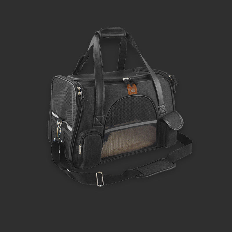 KFX-5359933 Portable Cat and Dog Travel Bag with Safety Features and Storage Options