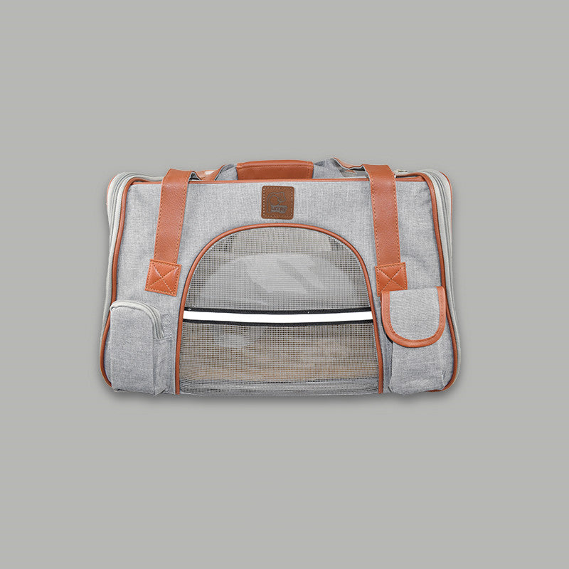 KFX-5359933 Portable Cat and Dog Travel Bag with Safety Features and Storage Options