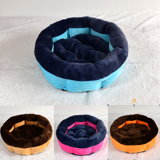 KFX-5363517 Cozy Flannel Cat Nest - Octagonal Design for Ultimate Comfort, Available in Two Sizes