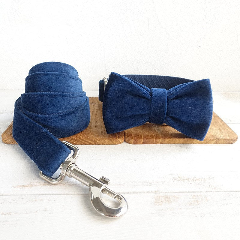 KFX-5365437 Double-Layer Bow Tie Dog Collar Accessories in Various Sizes