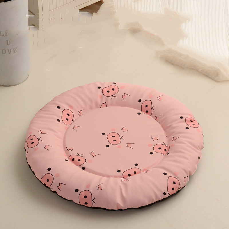 KFX-5367485 Round Waterproof Pet Mats - For Dogs and Cats, Four Seasons Use, Non-Hairy, Available in Various Sizes