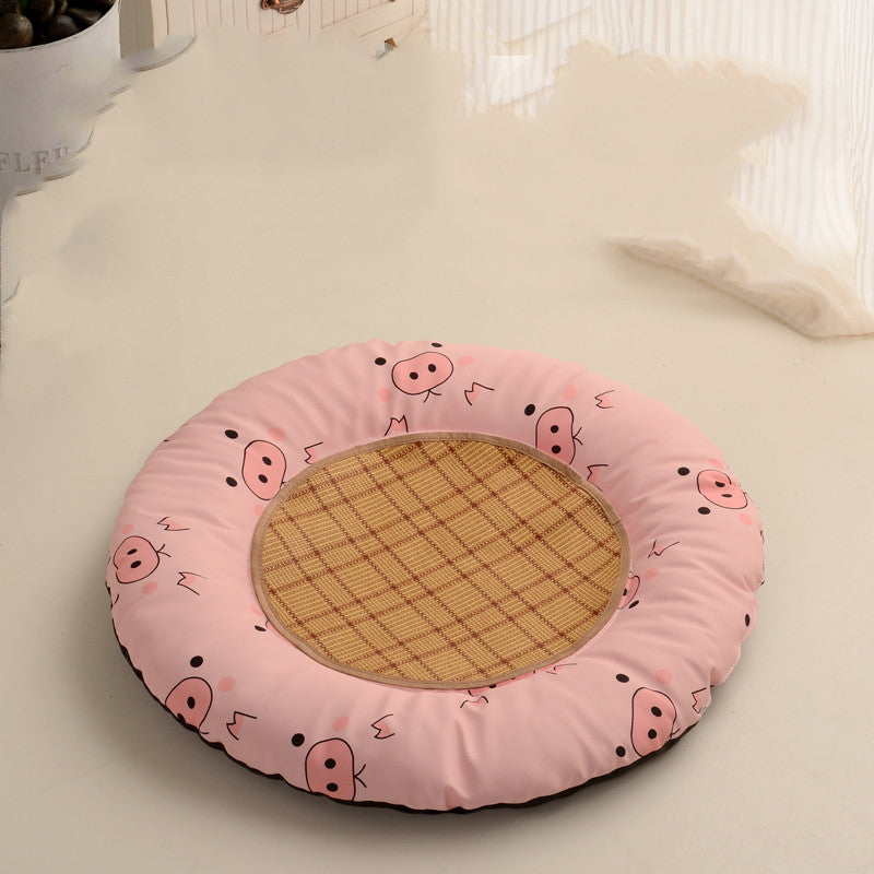 KFX-5367485 Round Waterproof Pet Mats - For Dogs and Cats, Four Seasons Use, Non-Hairy, Available in Various Sizes