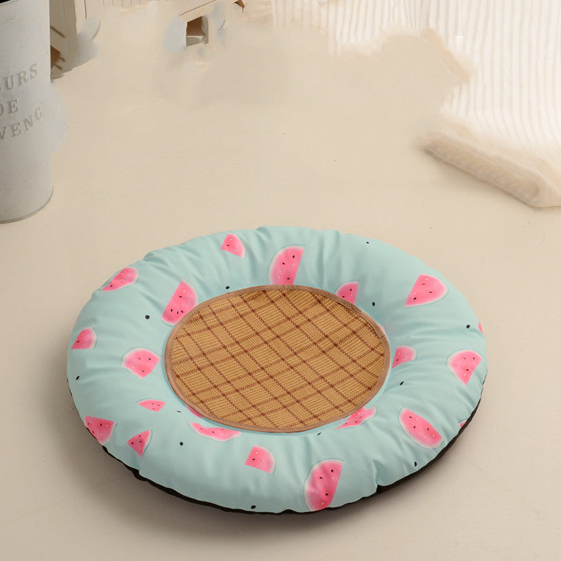 KFX-5367485 Round Waterproof Pet Mats - For Dogs and Cats, Four Seasons Use, Non-Hairy, Available in Various Sizes