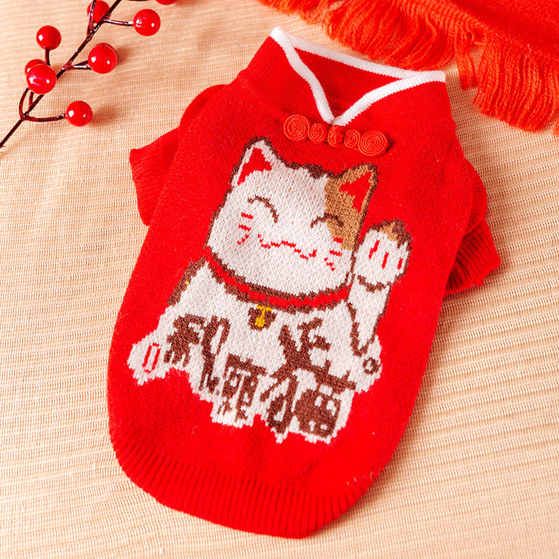 KFX-5367997 Cozy Rabbit Sweater for Small Dogs - Perfect for Spring and Autumn