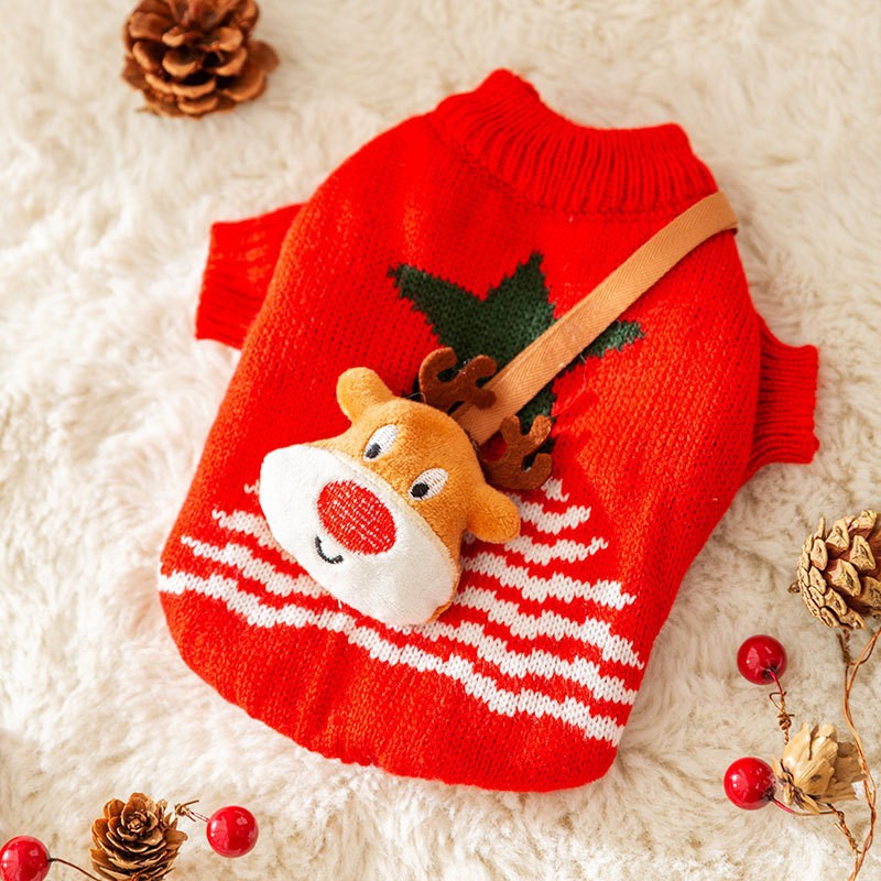 KFX-5367997 Cozy Rabbit Sweater for Small Dogs - Perfect for Spring and Autumn