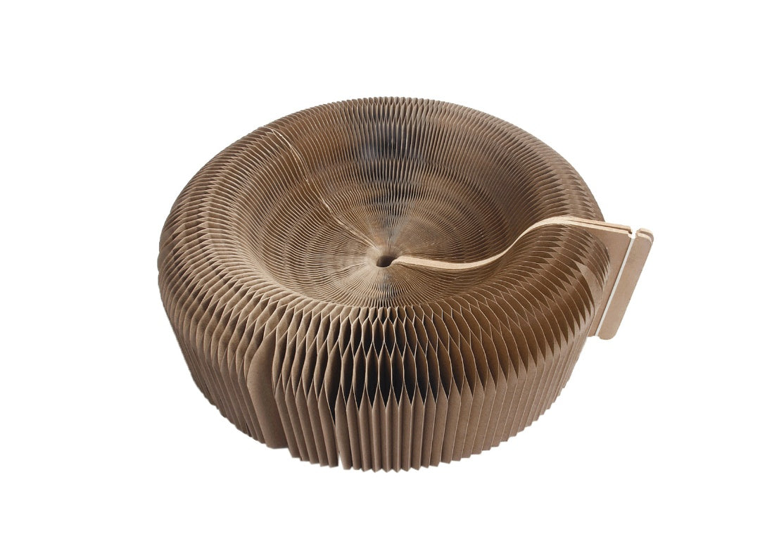 KFX-5369405 Deformed Cat Scratching Board - Corrugated Paper, 50cm Diameter, 13cm Height, 1.2kg