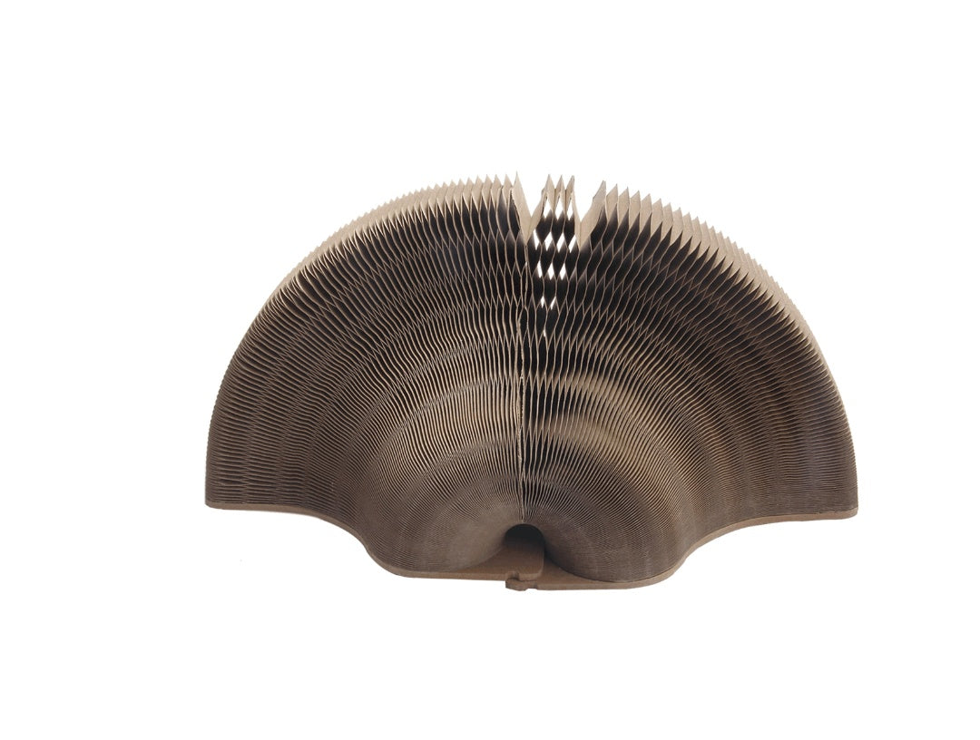 KFX-5369405 Deformed Cat Scratching Board - Corrugated Paper, 50cm Diameter, 13cm Height, 1.2kg