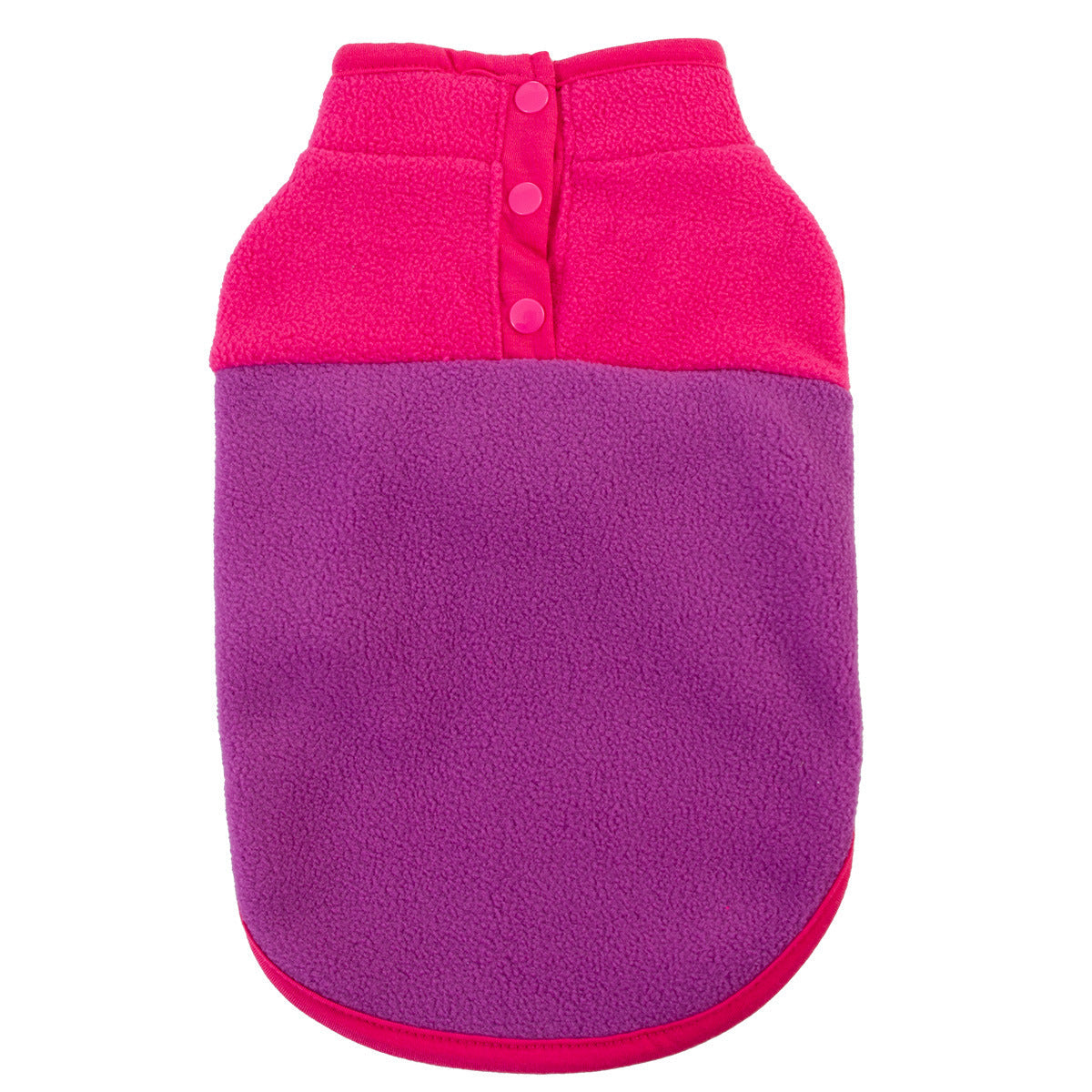 KFX-5371581 Fluffy Stand Collar Jacket in Contrast Colors for All Occasions