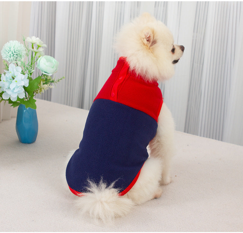 KFX-5371581 Fluffy Stand Collar Jacket in Contrast Colors for All Occasions