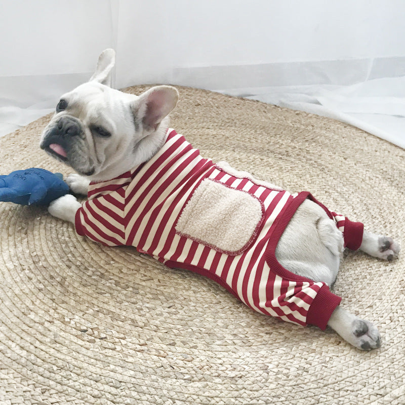 KFX-5374269 Super Soft Four-Legged Sweater for Small Dogs and Cats - Available in Black, Red, Coffee