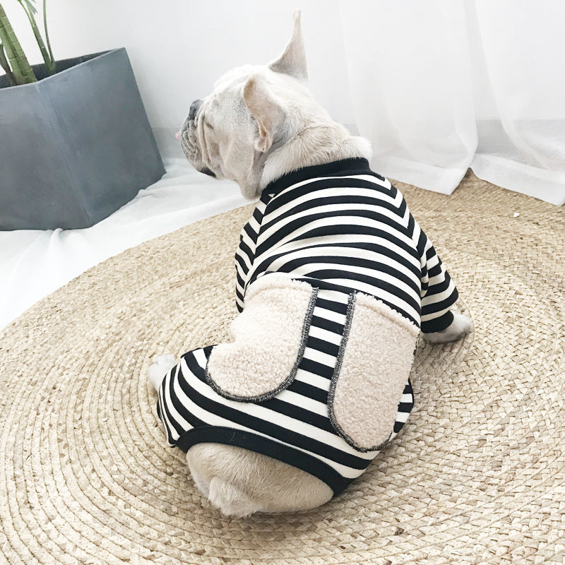 KFX-5374269 Super Soft Four-Legged Sweater for Small Dogs and Cats - Available in Black, Red, Coffee