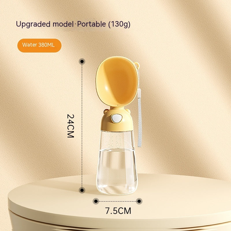 KFX-5375037 Portable Dog Water Bottle with Food and Water Container for Outdoor Travel and Feeding
