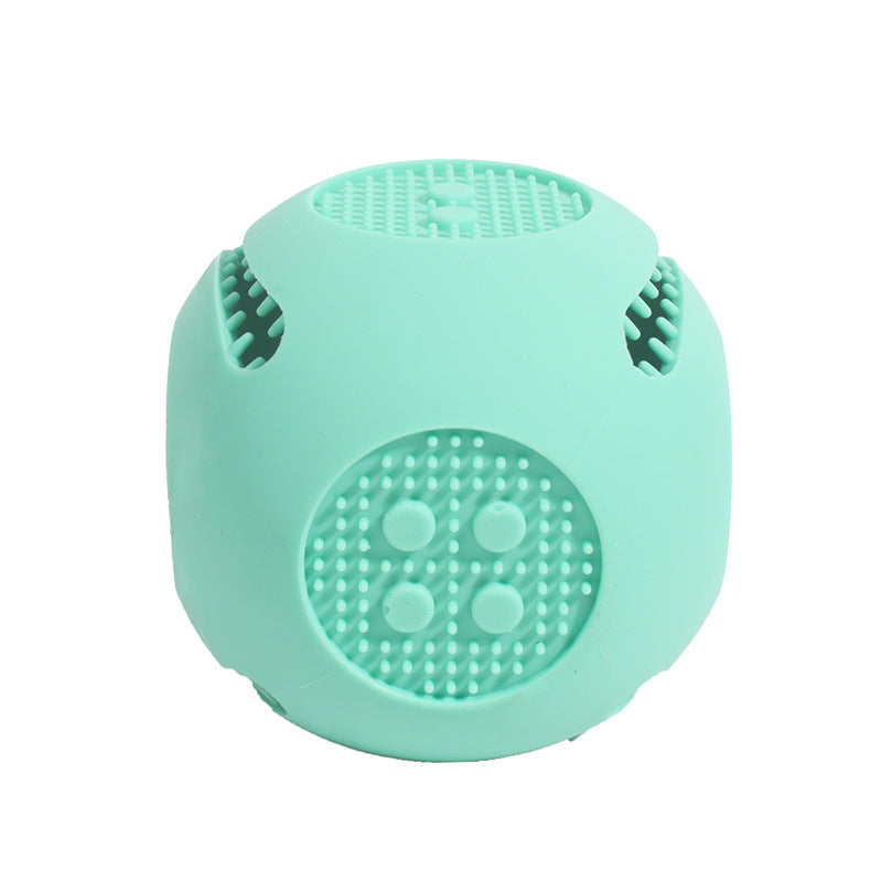 KFX-5377597 Durable Bite-Resistant Food-Grade Silicone Pet Toy Ball for Dogs and Cats, Molar Cleaning & Puzzle Design