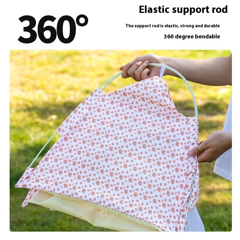 KFX-5379005 Lightweight Summer Cat Tent Bed - Four-Season Design in Durable Cloth, Multiple Colors Available