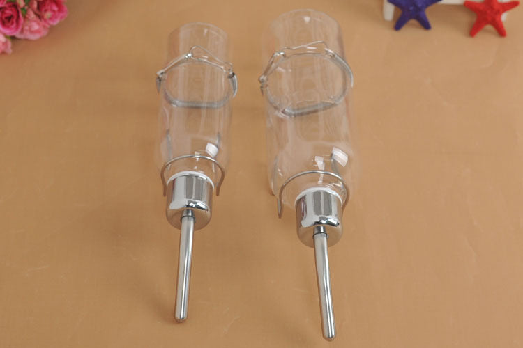 KFX-5380797 Stainless Steel Drinking Fountain for Small Animals - 180ml & 350ml Capacity Water Dispenser