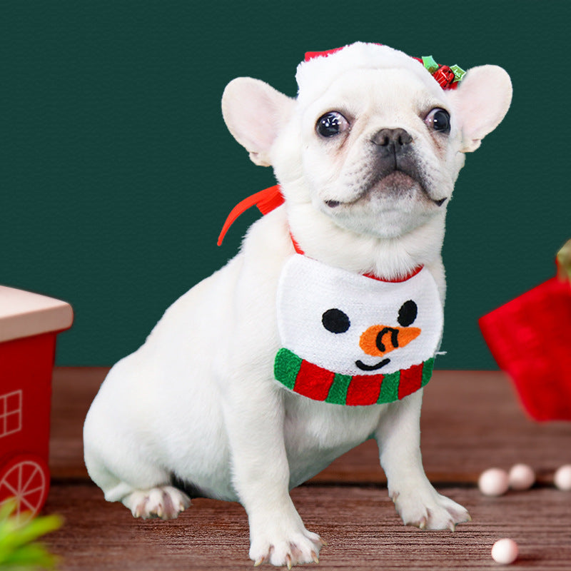 KFX-5382333 Christmas Elk Cotton Bib – Average Size, 65cm Length, Perfect for Holiday Celebrations