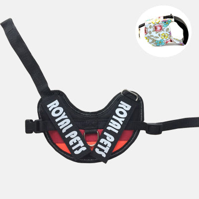 KFX-5383997 Reflective Waterproof Nylon Traction Rope Vest with Stainless Steel Pull Ring and Plastic Socket
