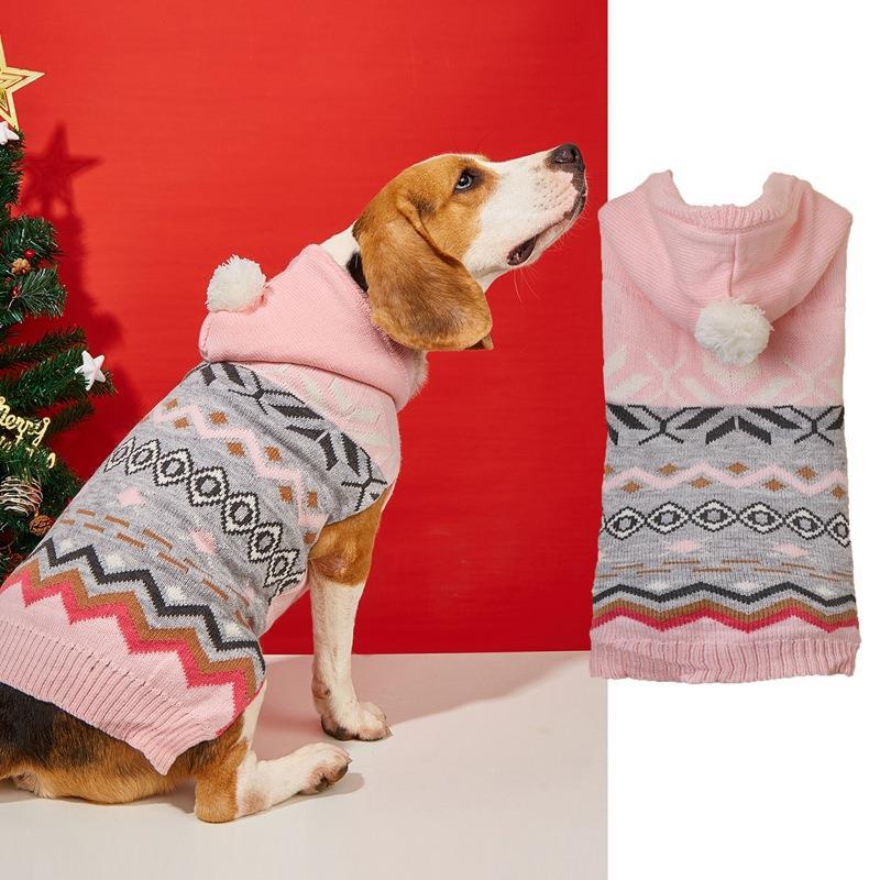 KFX-5388477 Classic Diamond Pattern Pet Sweater in Green, Blue, and Pink – Stylish Acrylic Clothing for All Sizes