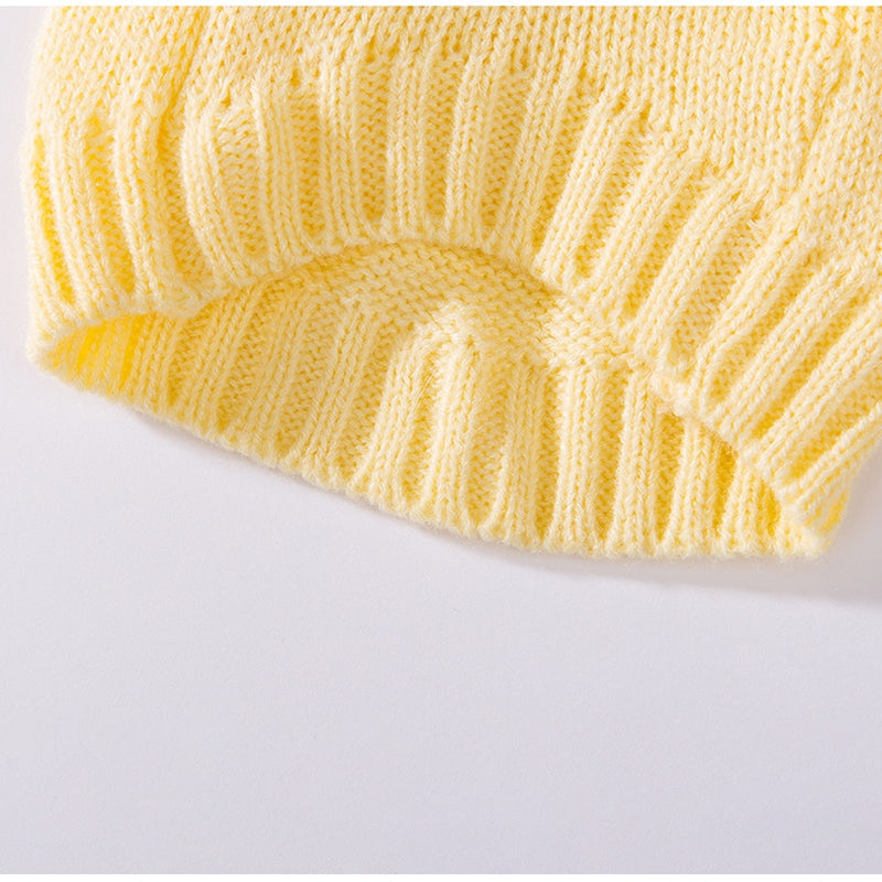KFX-5395005 Warm Knitted Dog Sweater with Turtleneck and Star Pattern for Small Breeds and Puppies