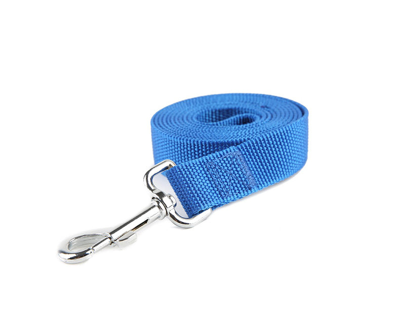 KFX-5396029 Durable Pet Training Nylon Traction Rope with Stainless Steel Bolt Buckle - 2m Long