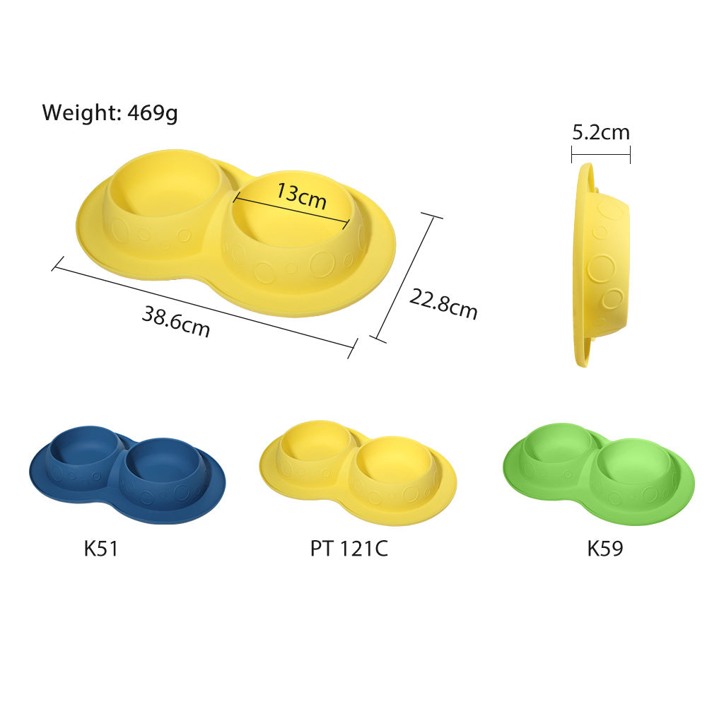 KFX-5396413 Dual-Sided Non-Slip Waterproof Silicone Mat for Pet Bowls and Feeders