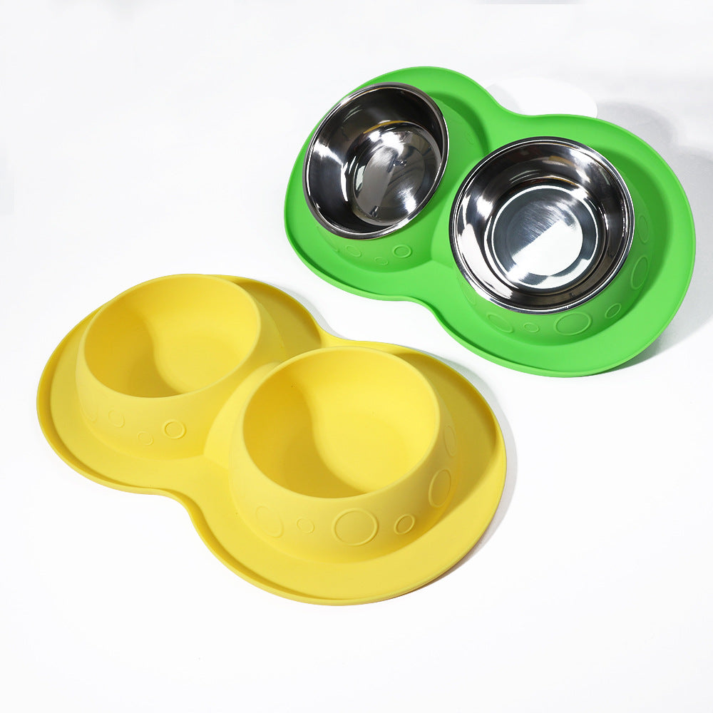 KFX-5396413 Dual-Sided Non-Slip Waterproof Silicone Mat for Pet Bowls and Feeders
