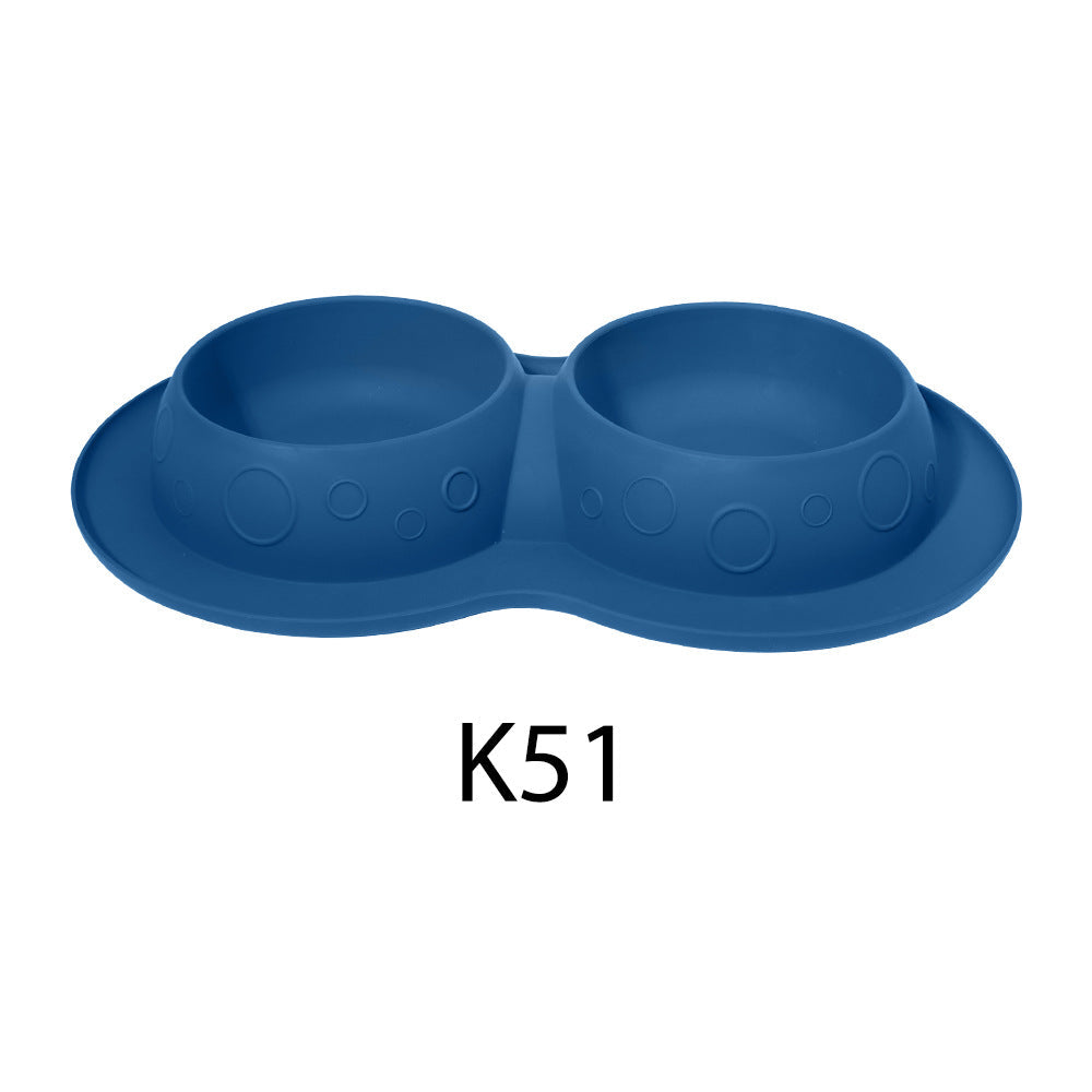 KFX-5396413 Dual-Sided Non-Slip Waterproof Silicone Mat for Pet Bowls and Feeders