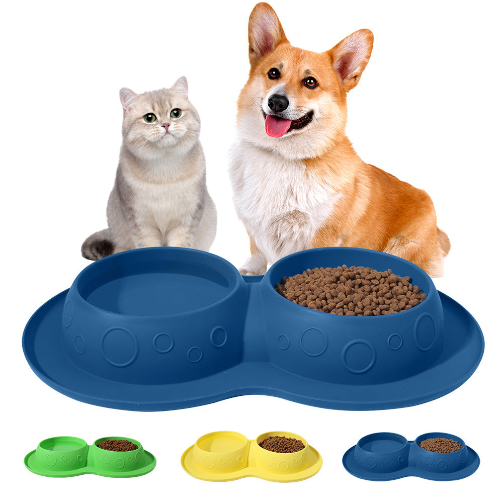 KFX-5396413 Dual-Sided Non-Slip Waterproof Silicone Mat for Pet Bowls and Feeders