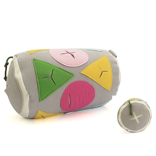 KFX-5397053 Pet Food Leakage Sniff Pillow Toy - Polar Fleece, Size L & M, Adjustable Strap, For Dogs Up to 6kg