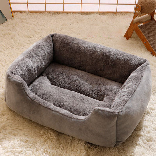 KFX-5399485 Warm Plush Cat and Dog Bed - Soft Cushions in Various Sizes for Comfort and Cozy Rest
