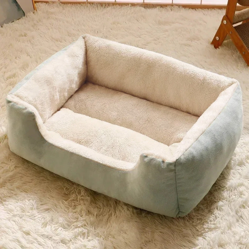 KFX-5399485 Warm Plush Cat and Dog Bed - Soft Cushions in Various Sizes for Comfort and Cozy Rest