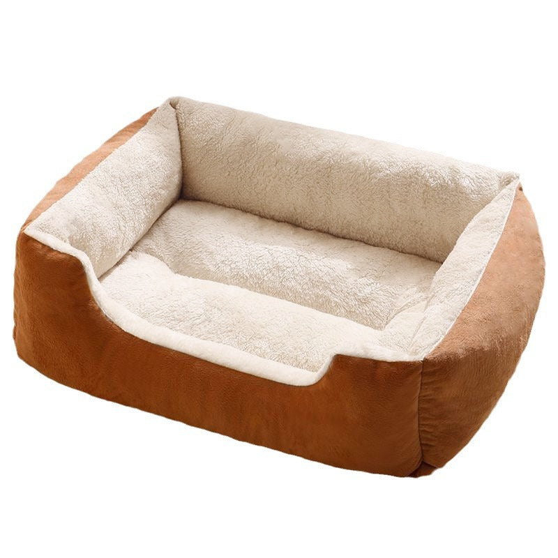 KFX-5399485 Warm Plush Cat and Dog Bed - Soft Cushions in Various Sizes for Comfort and Cozy Rest