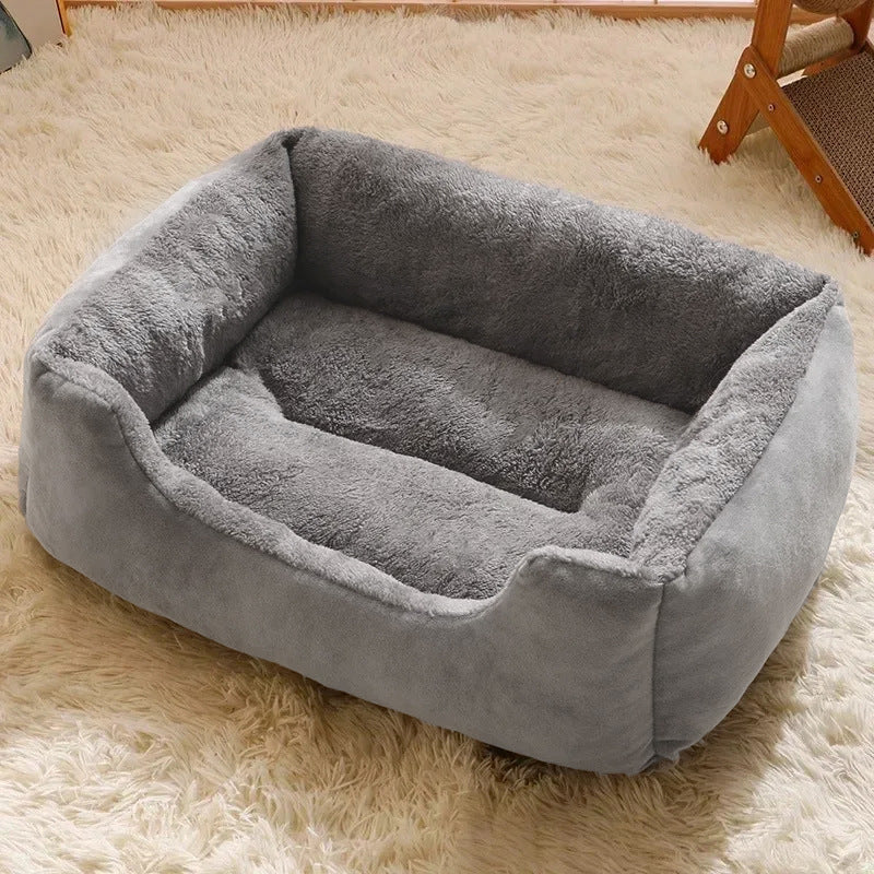 KFX-5399485 Warm Plush Cat and Dog Bed - Soft Cushions in Various Sizes for Comfort and Cozy Rest