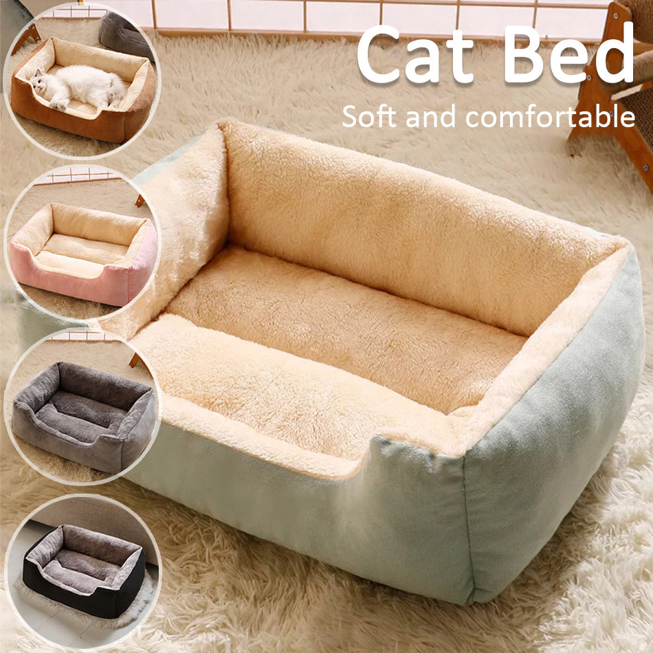 KFX-5399485 Warm Plush Cat and Dog Bed - Soft Cushions in Various Sizes for Comfort and Cozy Rest