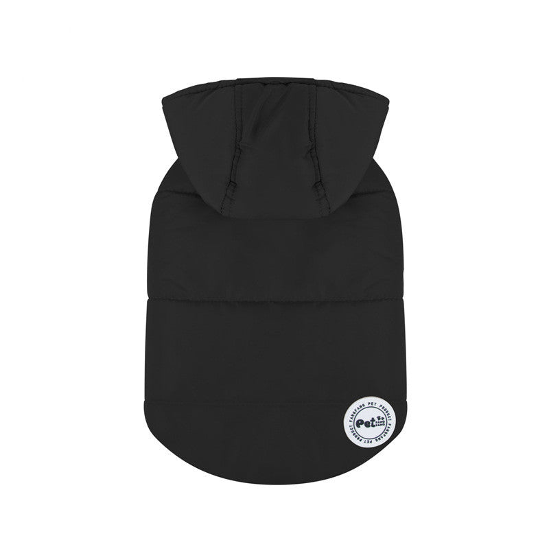 KFX-5400637 Warm Cotton Dog Clothes for Autumn and Winter - Casual Style in Black and Khaki, Multiple Sizes Available