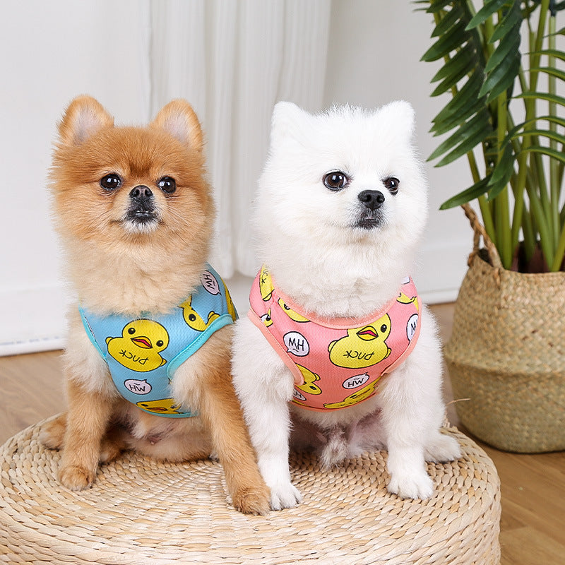 KFX-5401789 Personalized Cotton Camisole for Dogs in Pink and Blue, Sizes XS to XXL