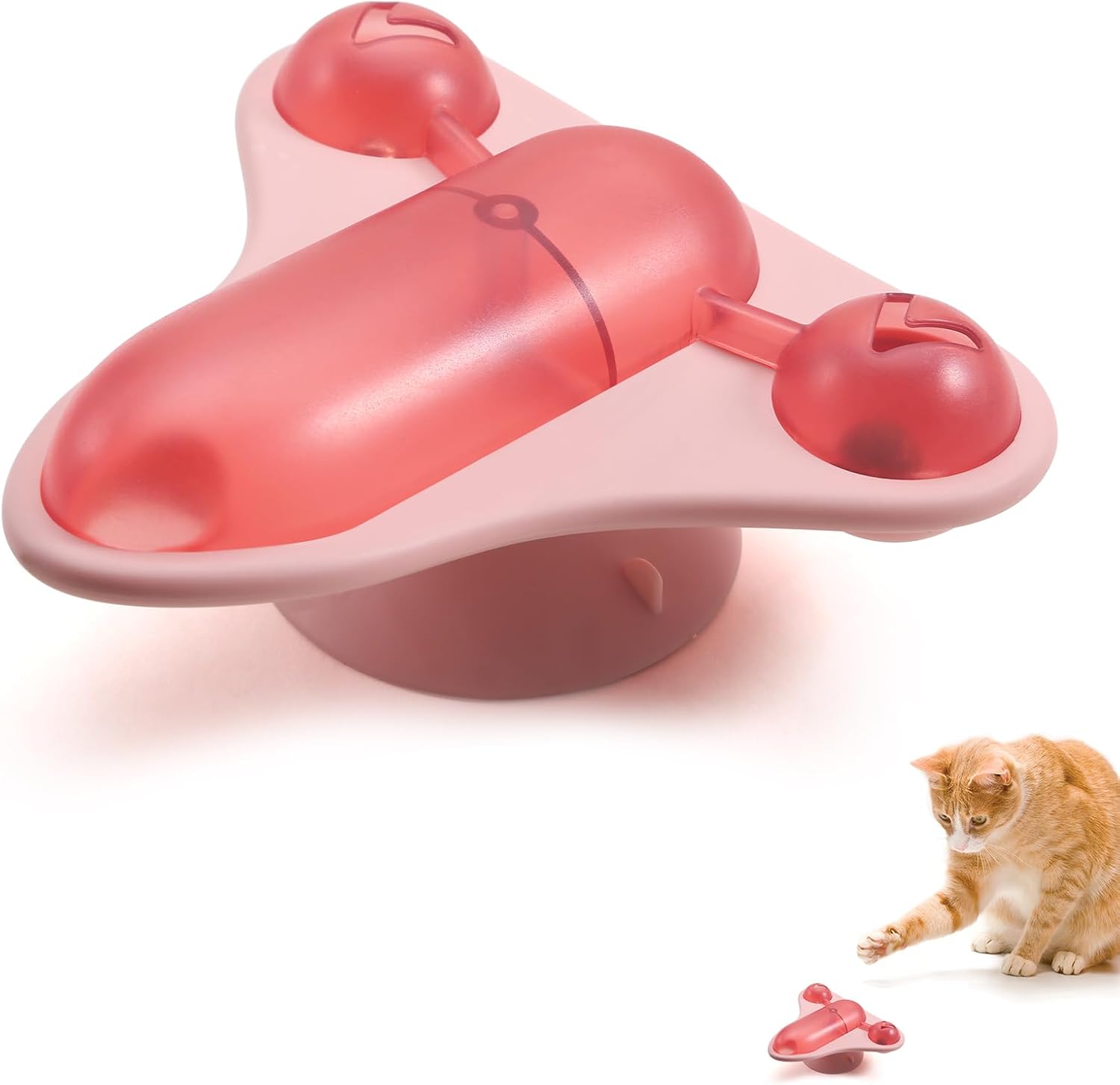 KFX-5403453 Interactive Pet Puzzle Toy with Snack Dispenser, Catnip & Bell for Cats and Small Dogs