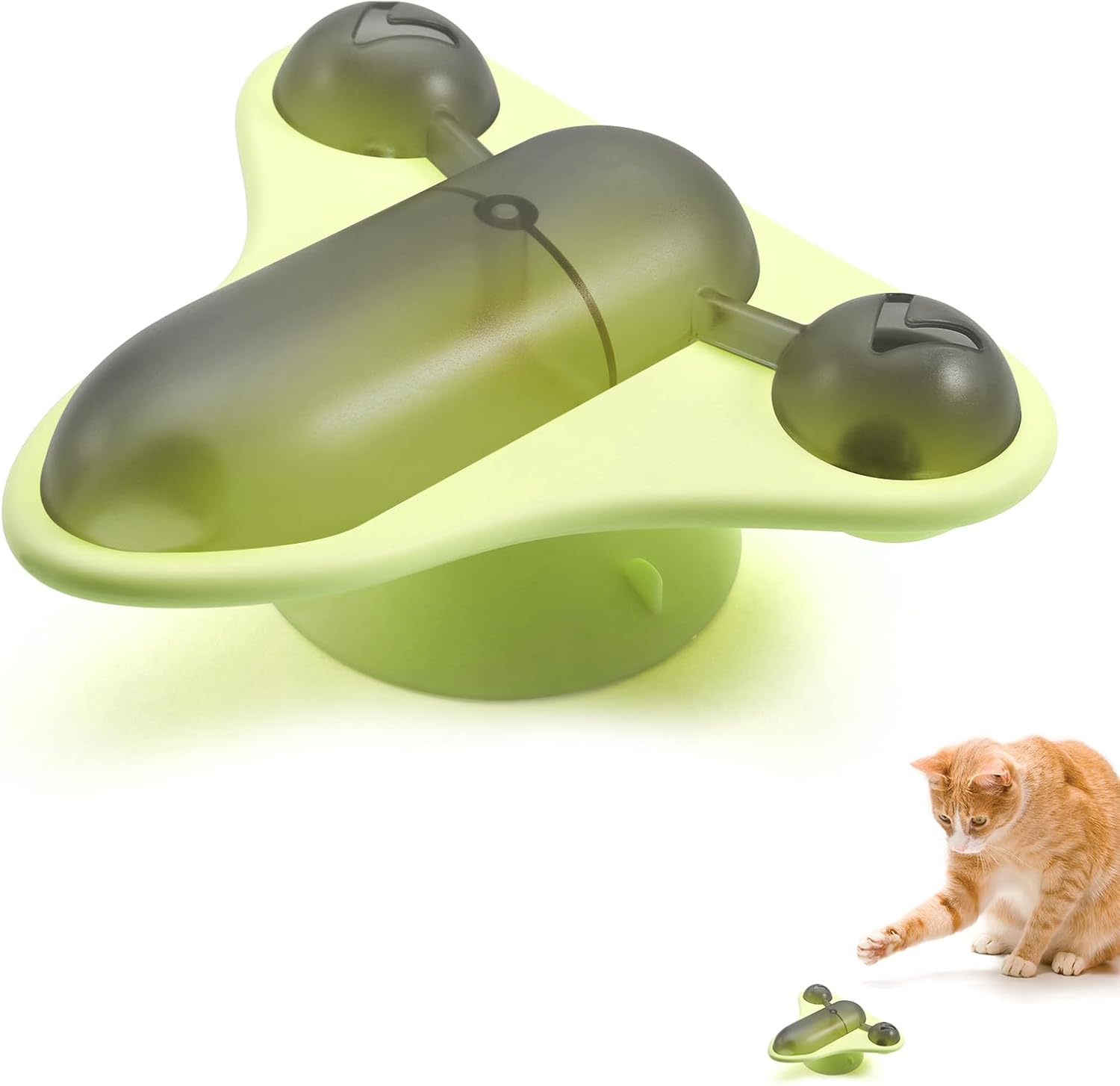 KFX-5403453 Interactive Pet Puzzle Toy with Snack Dispenser, Catnip & Bell for Cats and Small Dogs
