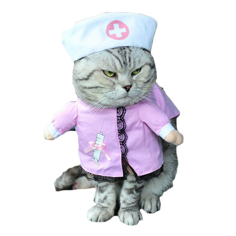 KFX-5406141 Festive Pet Costumes - Pirate, Police, and Santa Outfits with Adjustable Accessories