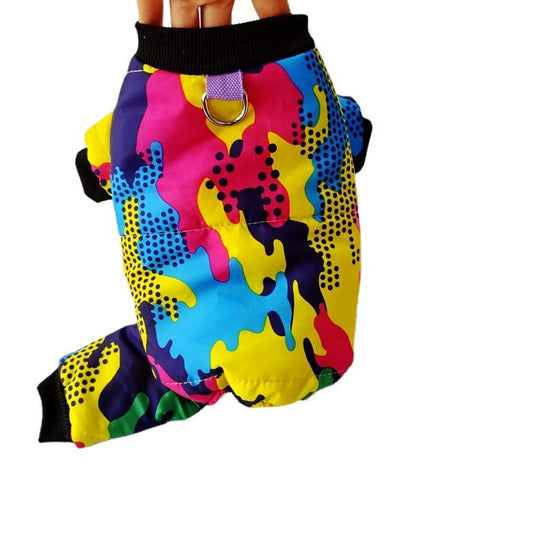 KFX-5406397 Winter-Ready Thick Cotton Padded Dog Overall for All Breeds
