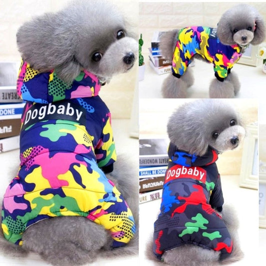 KFX-5406397 Winter-Ready Thick Cotton Padded Dog Overall for All Breeds